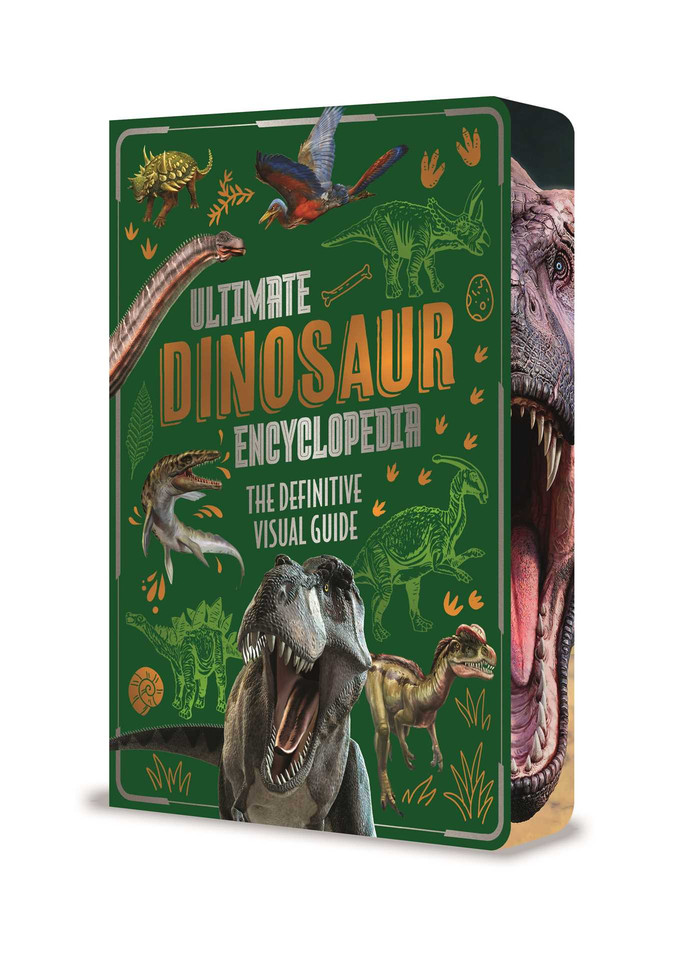 Ultimate Dinosaur Encyclopedia: The Definitive Visual Guide (Arcturus Ultimate Encyclopedias) book cover by Clare Hibbert, Claudia Martin, Dougal Dixon