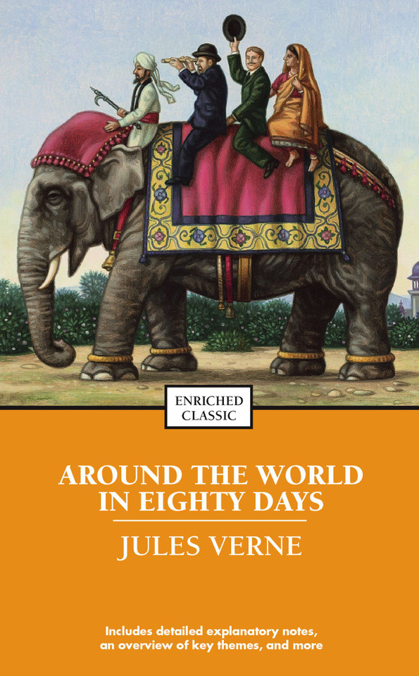 Around the World in Eighty Days (Enriched Classics) book cover by Jules Verne
