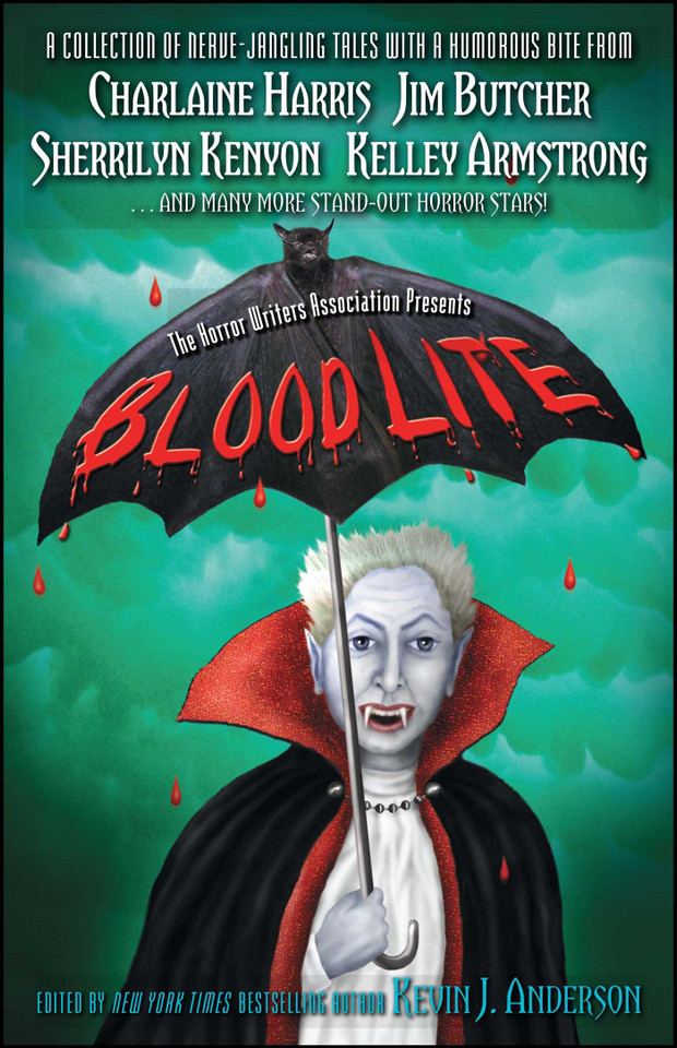 Blood Lite: An Anthology of Humorous Horror Stories Presented by the Horror Writers Association book cover by Jim Butcher, Charlaine Harris, Sherrilyn Kenyon