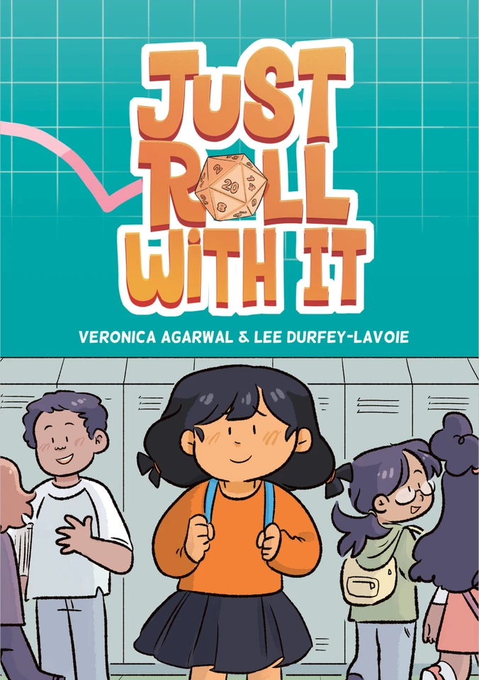 Just Roll with It: (A Graphic Novel) (Just Roll with It) book cover by Veronica Agarwal, Lee Durfey-Lavoie