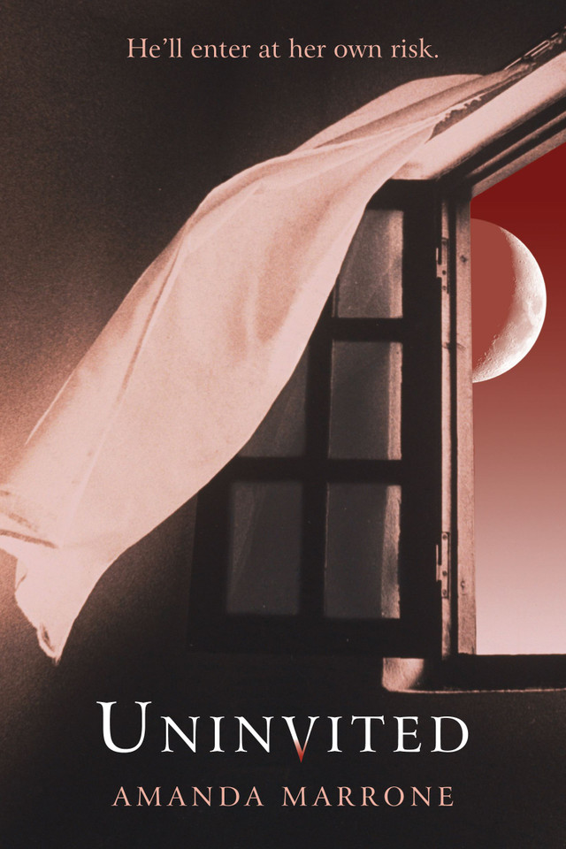 Uninvited book cover by Amanda Marrone