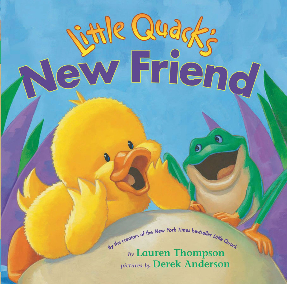 Little Quack's New Friend (Classic Board Books) book cover by Lauren Thompson