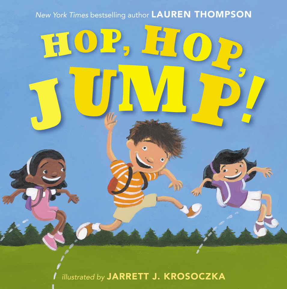 Hop, Hop, Jump! book cover by Lauren Thompson