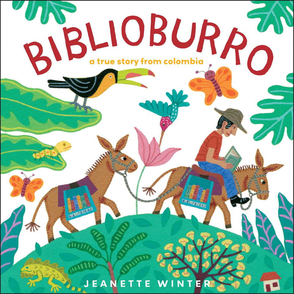 Biblioburro: A True Story from Colombia book cover by Jeanette Winter
