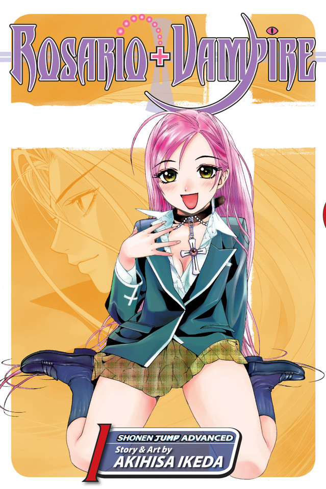 Rosario+Vampire, Vol. 1: Lesson One: Vampires (Rosario+Vampire) book cover by Akihisa Ikeda