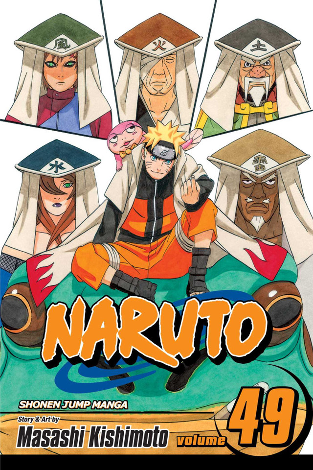 Naruto, Vol. 49: The Gokage Summit Commences (Naruto) book cover by Masashi Kishimoto