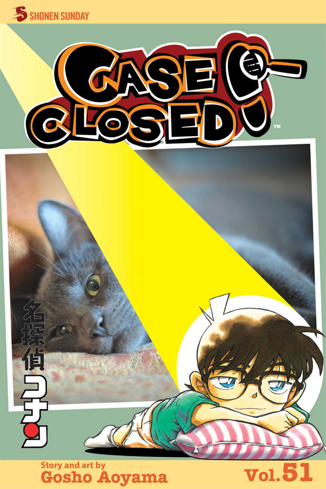 Case Closed, Vol. 51: The Cat Who Read Japanese (Case Closed) book cover by Gosho Aoyama