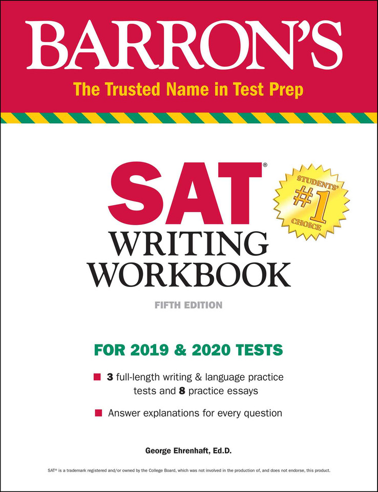 SAT Writing Workbook (Barron's SAT Prep) book cover by George Ehrenhaft