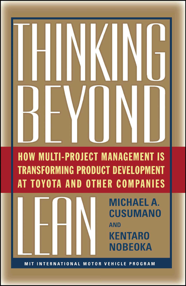 Thinking Beyond Lean: How Multi Project Management is Transforming Produ book cover by Nobeoka Kentaro, Michael A. Cusumano
