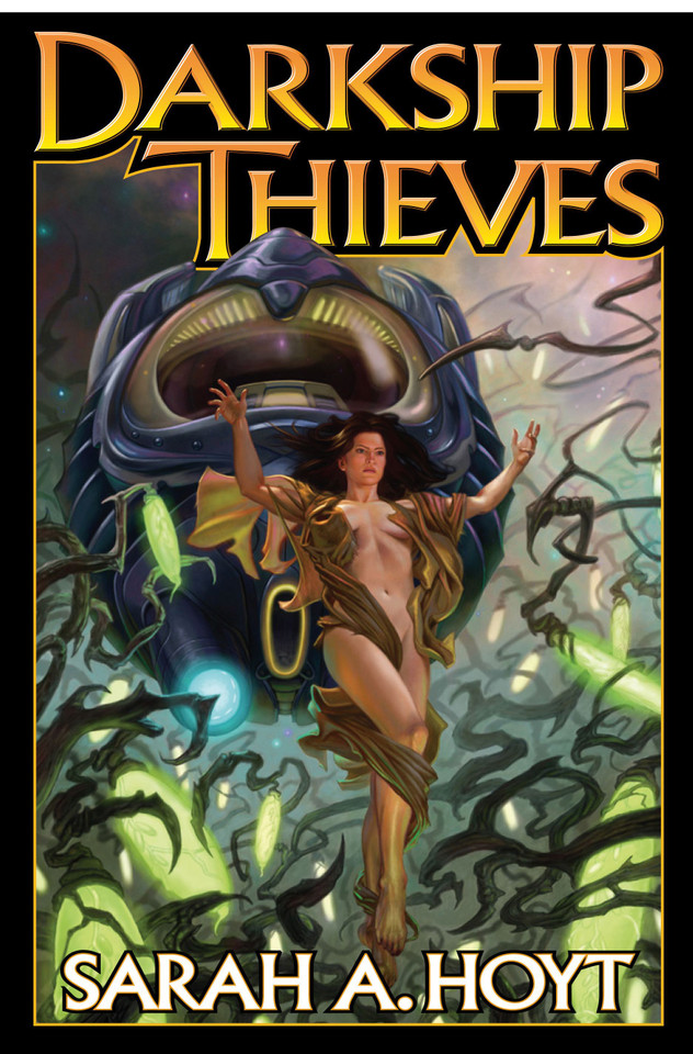 DarkShip Thieves book cover by Sarah A. Hoyt