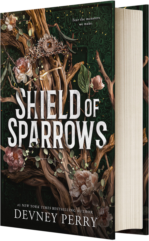 Shield of Sparrows: An Enemies-to-Lovers Epic Romantasy (Shield of Sparrows #1) book cover by Devney Perry