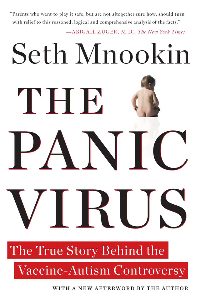 The Panic Virus: The True Story Behind the Vaccine-Autism Controversy book cover by Seth Mnookin