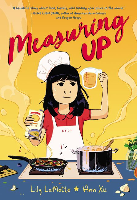 Measuring Up: A Graphic Novel book cover by Lily LaMotte