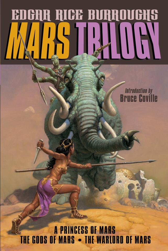 Mars Trilogy: A Princess of Mars; The Gods of Mars; The Warlord of Mars book cover by Edgar Rice Burroughs