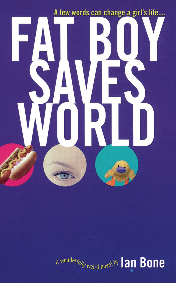 Fat Boy Saves World book cover by Ian Bone