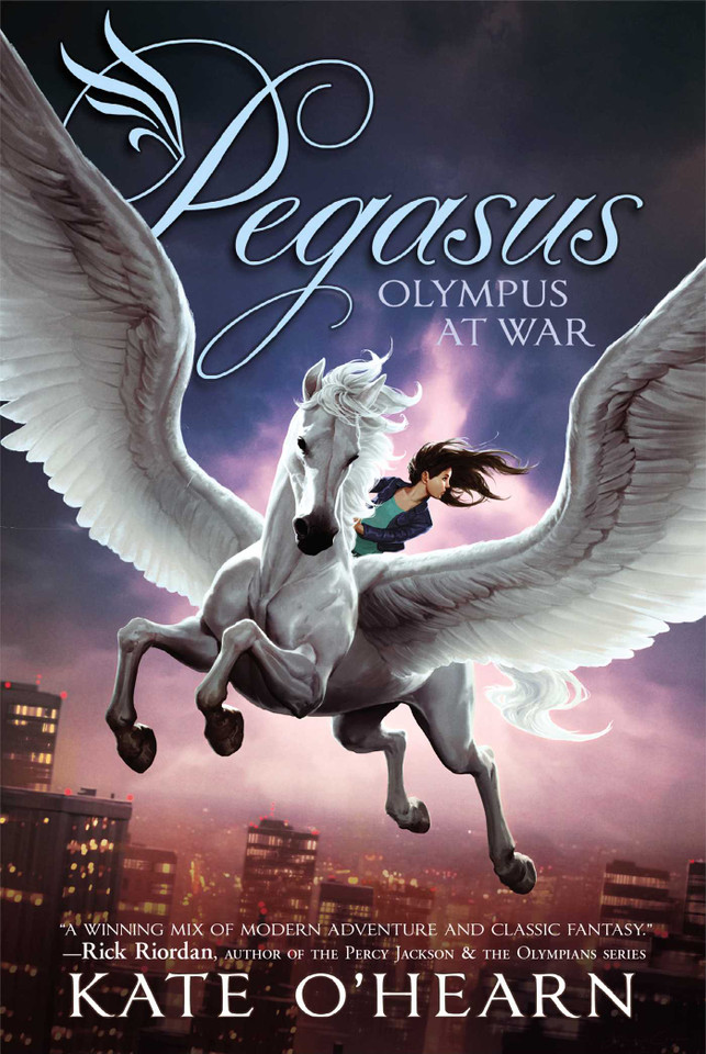 Olympus at War (Pegasus) book cover by Kate O'Hearn