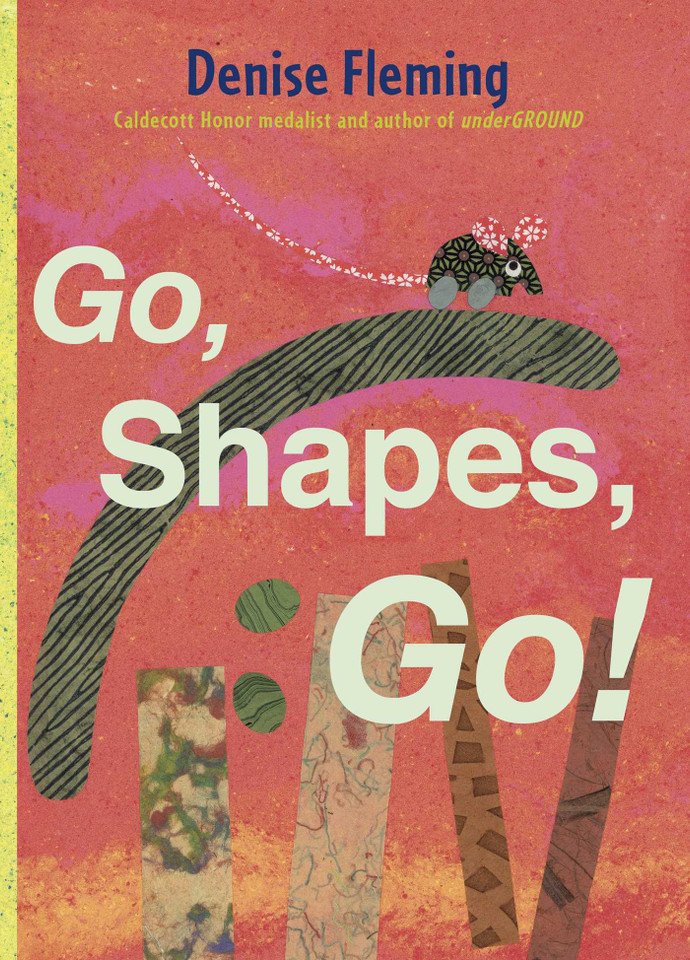 Go, Shapes, Go! book cover by Denise Fleming