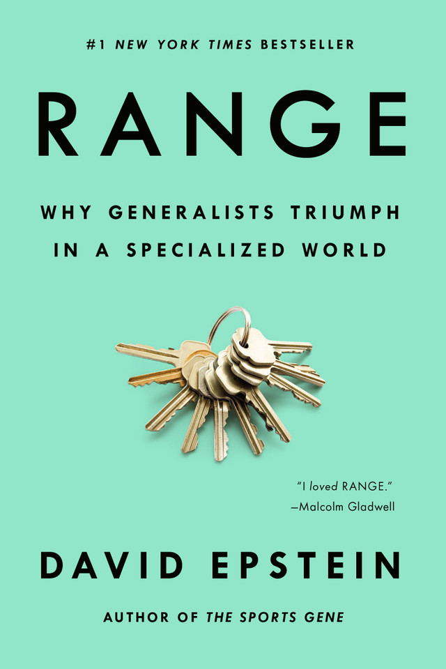 Range: Why Generalists Triumph in a Specialized World book cover by David Epstein
