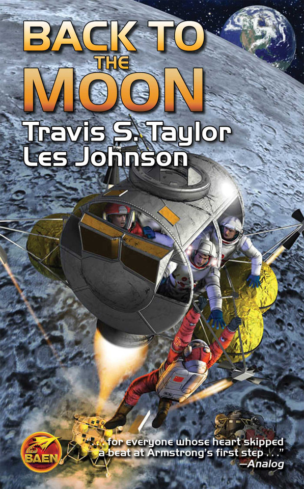 Back to the Moon book cover by Les Johnson, Travis S. Taylor