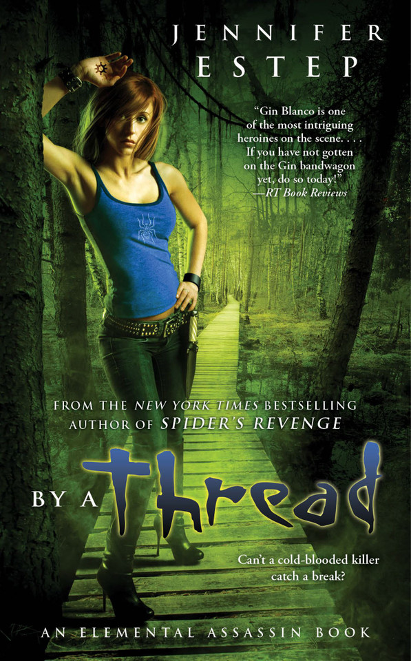 By a Thread (Elemental Assassin) book cover by Jennifer Estep