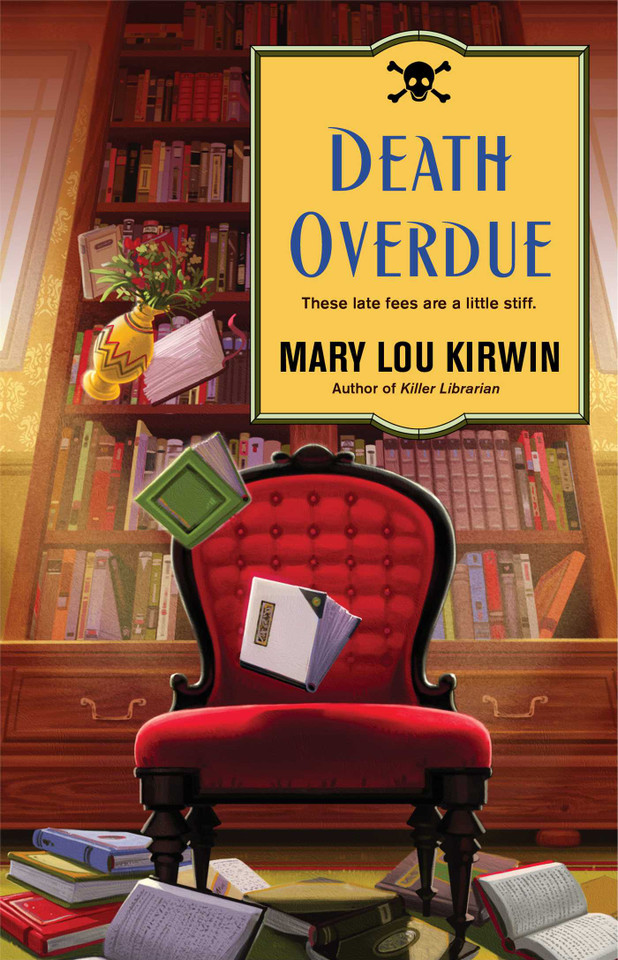 Death Overdue book cover by Mary Lou Kirwin