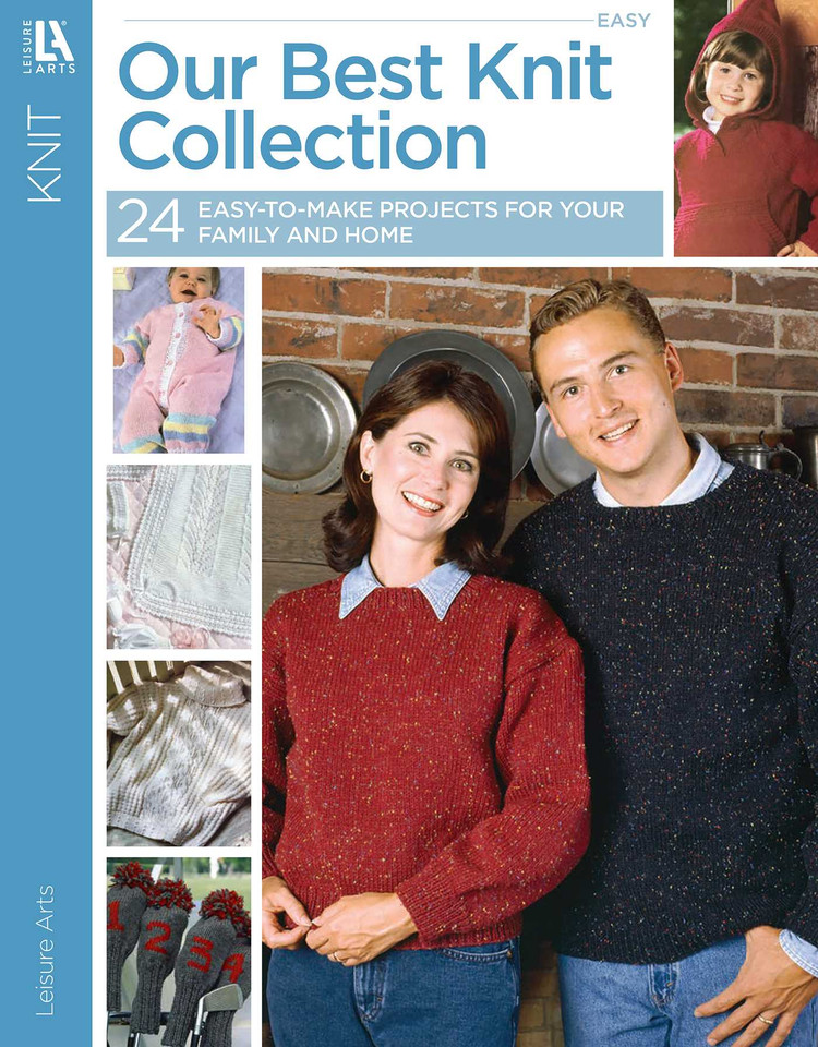 Our Best Knit Collection: 24 Easy-to-Make Projects for Your Family and Home book cover by Leisure Arts
