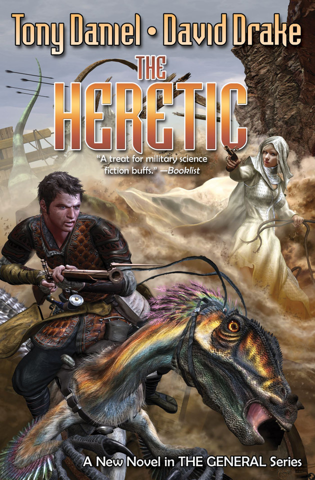 The Heretic book cover by David Drake, Tony Daniel