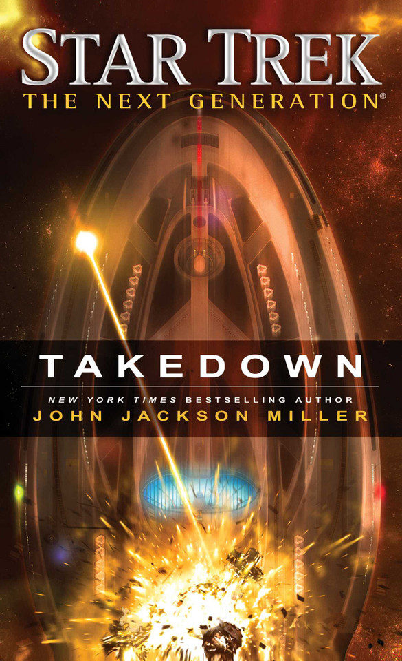 Takedown (Star Trek: The Next Generation) book cover by John Jackson Miller