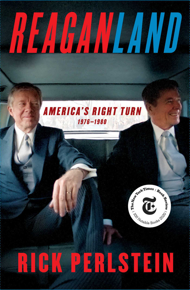 Reaganland: America's Right Turn 1976-1980 book cover by Rick Perlstein
