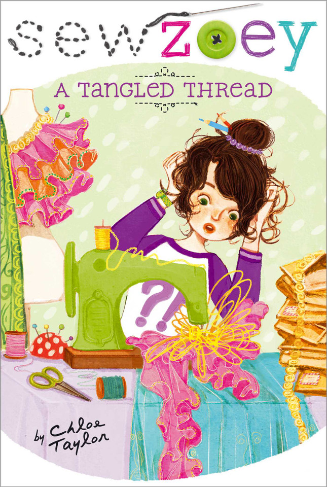 A Tangled Thread (Sew Zoey) book cover by Chloe Taylor