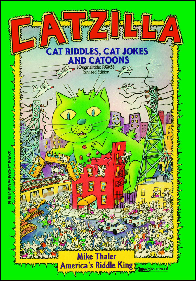 Catzilla: Cat Riddles, Cat Jokes, and Cartoons book cover by Mike Thaler