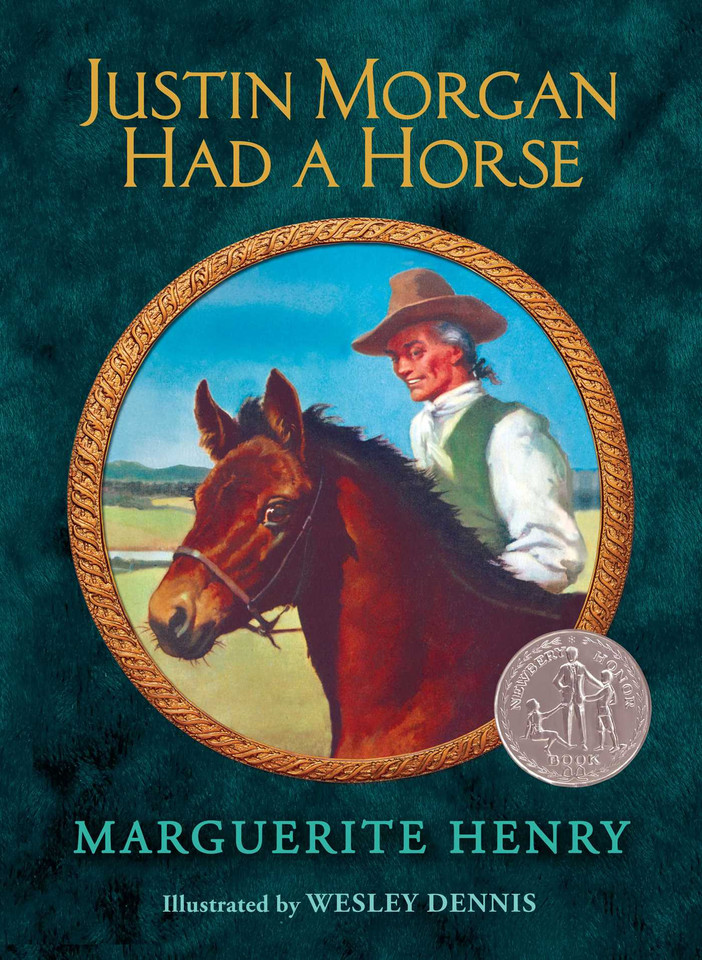 Justin Morgan Had a Horse book cover by Marguerite Henry