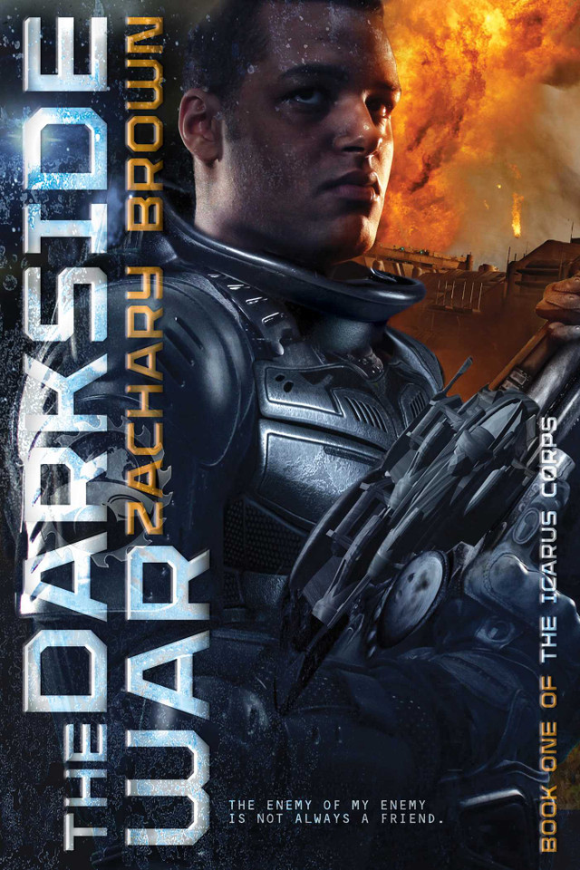 The Darkside War (The Icarus Corps) book cover by Zachary Brown