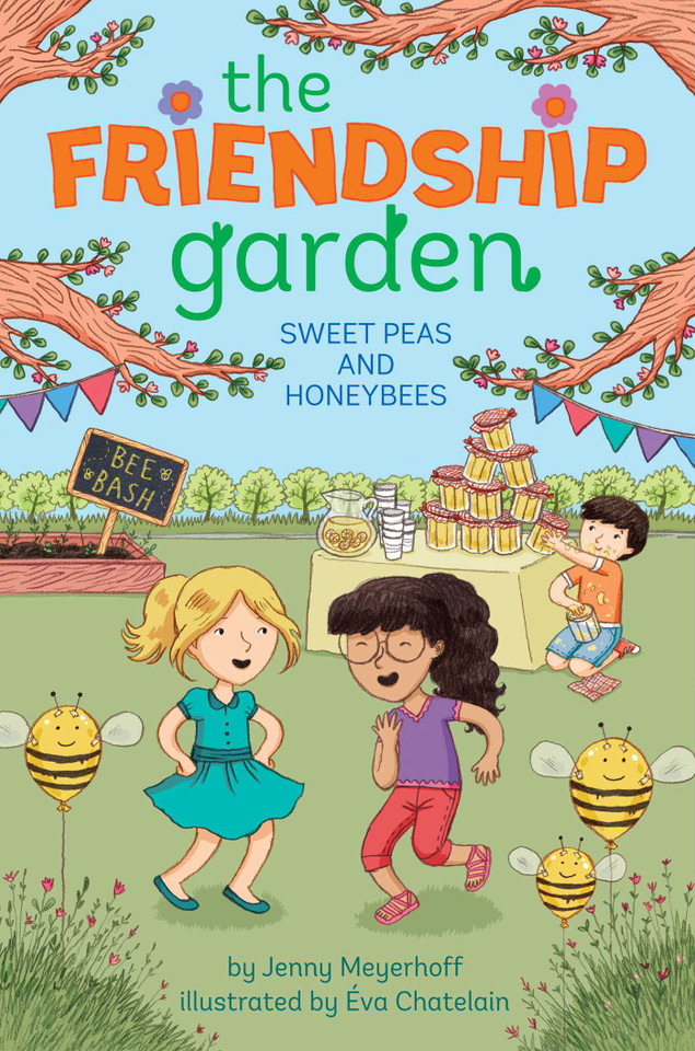 Sweet Peas and Honeybees (The Friendship Garden) book cover by Jenny Meyerhoff