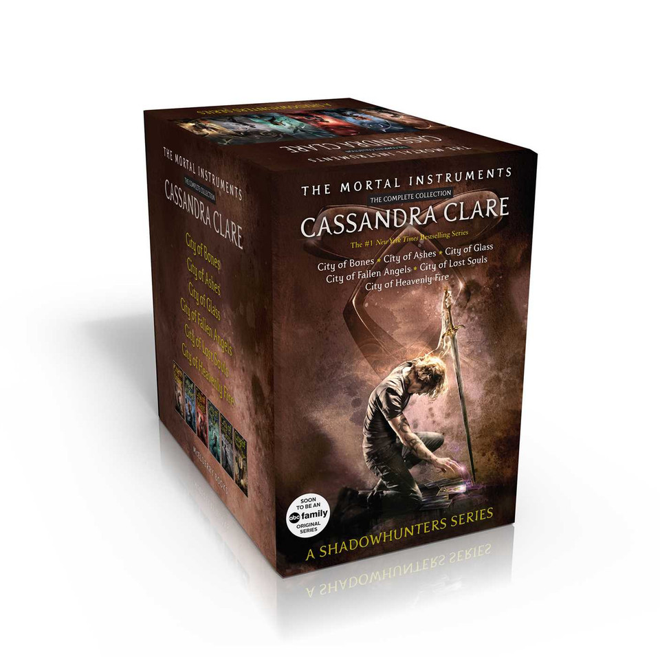 The Mortal Instruments, the Complete Collection (Boxed Set): City of Bones; City of Ashes; City of Glass; City of Fallen Angels; City of Lost Souls; City of Heavenly Fire (The Mortal Instruments) book cover by Cassandra Clare