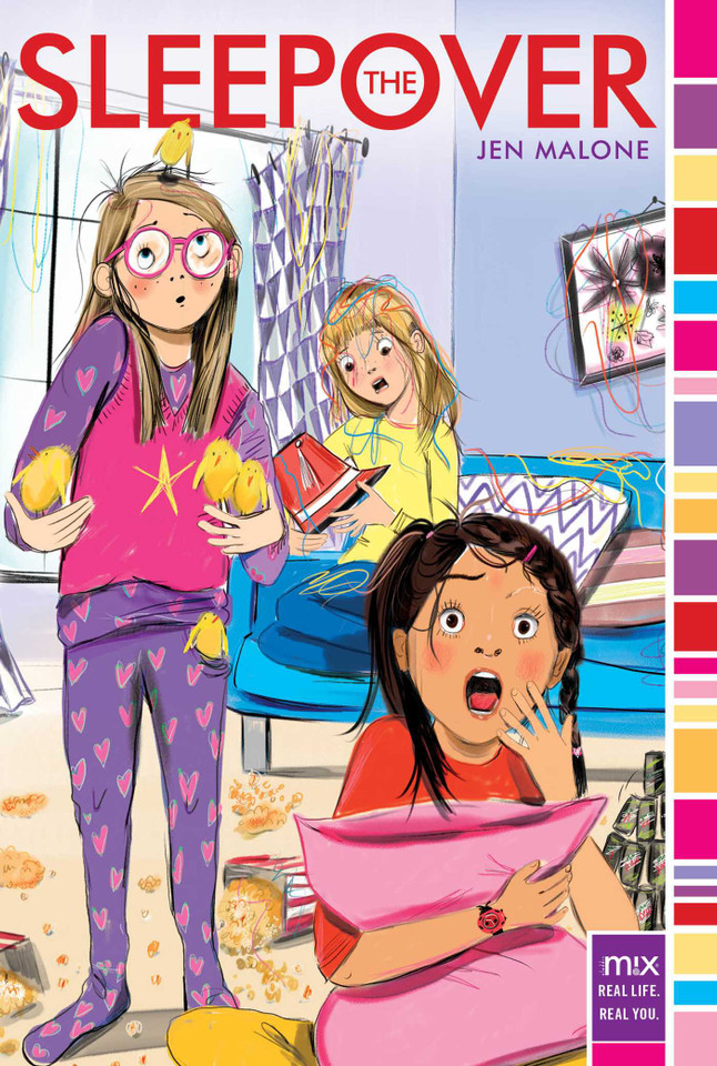 The Sleepover (mix) book cover by Jen Malone