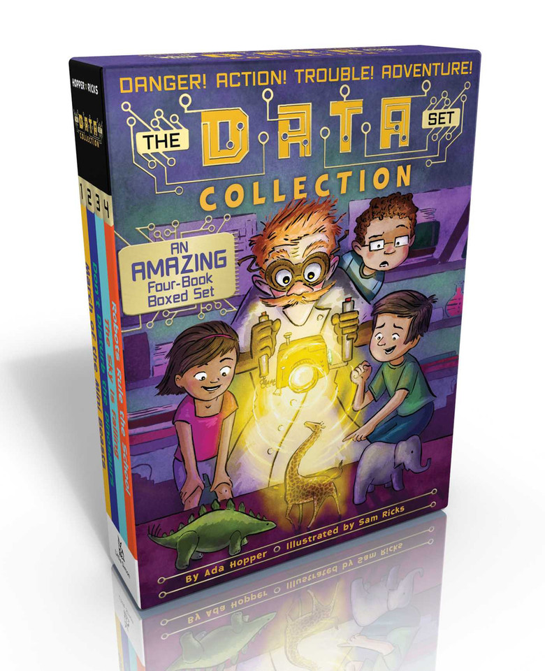The DATA Set Collection (Boxed Set): March of the Mini Beasts; Don't Disturb the Dinosaurs; The Sky Is Falling; Robots Rule the School (The DATA Set) book cover by Ada Hopper