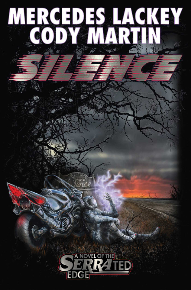 Silence (Serrated Edge) book cover by Mercedes Lackey, Cody Martin