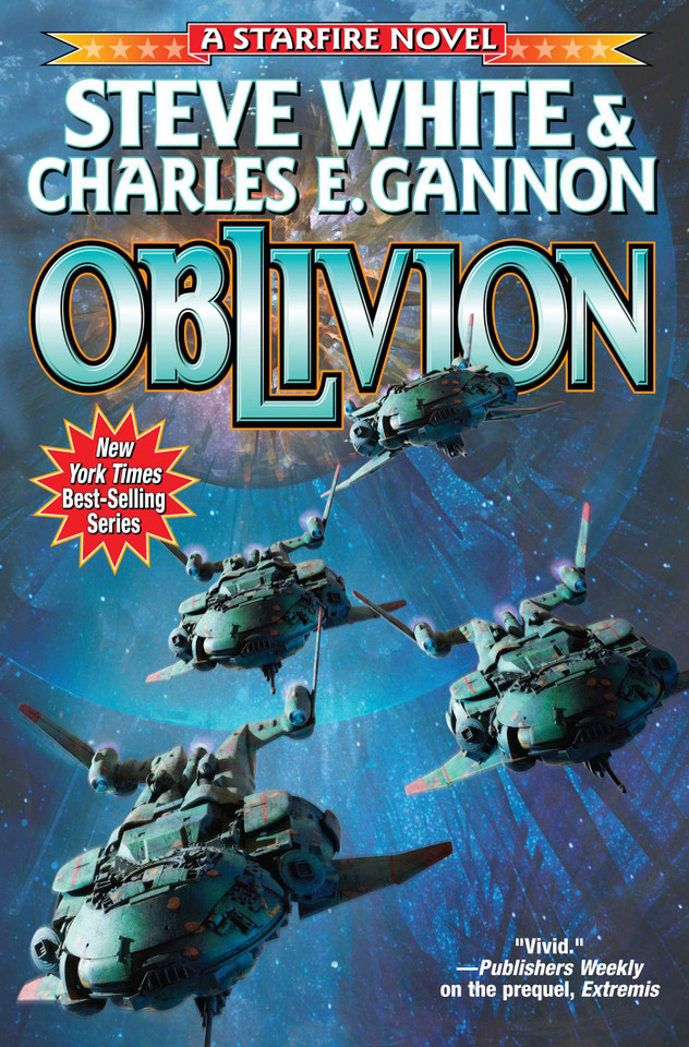 Oblivion (Starfire) book cover by Steve White, Charles E. Gannon