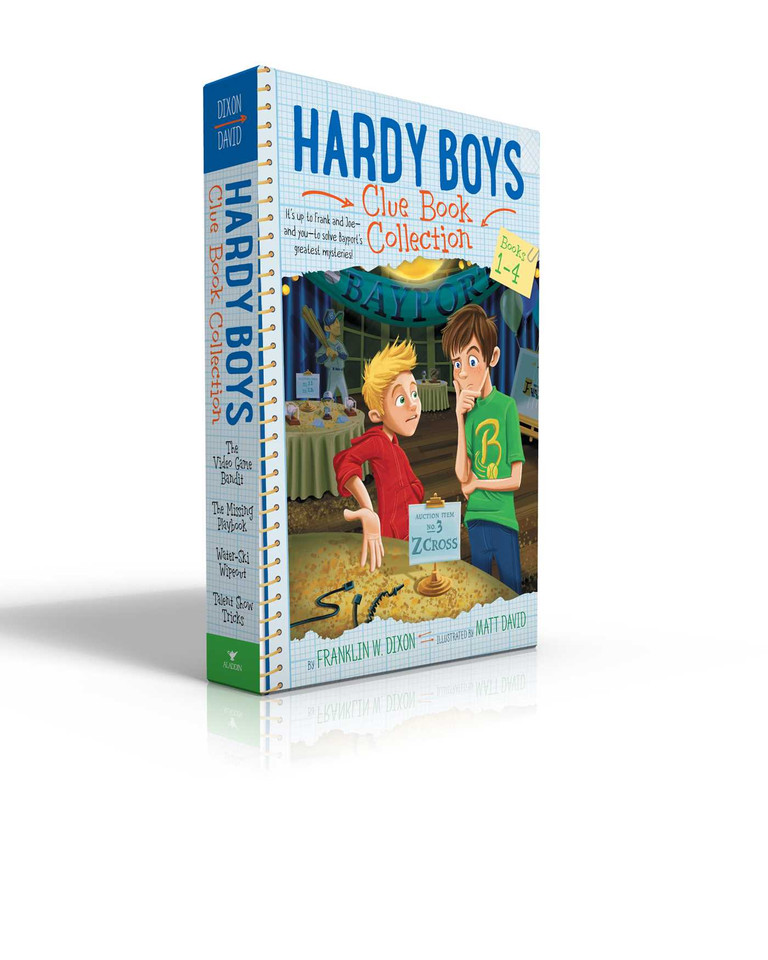 Hardy Boys Clue Book Collection Books 1-4 (Boxed Set): The Video Game Bandit; The Missing Playbook; Water-Ski Wipeout; Talent Show Tricks (Hardy Boys Clue Book) book cover by Franklin  W. Dixon