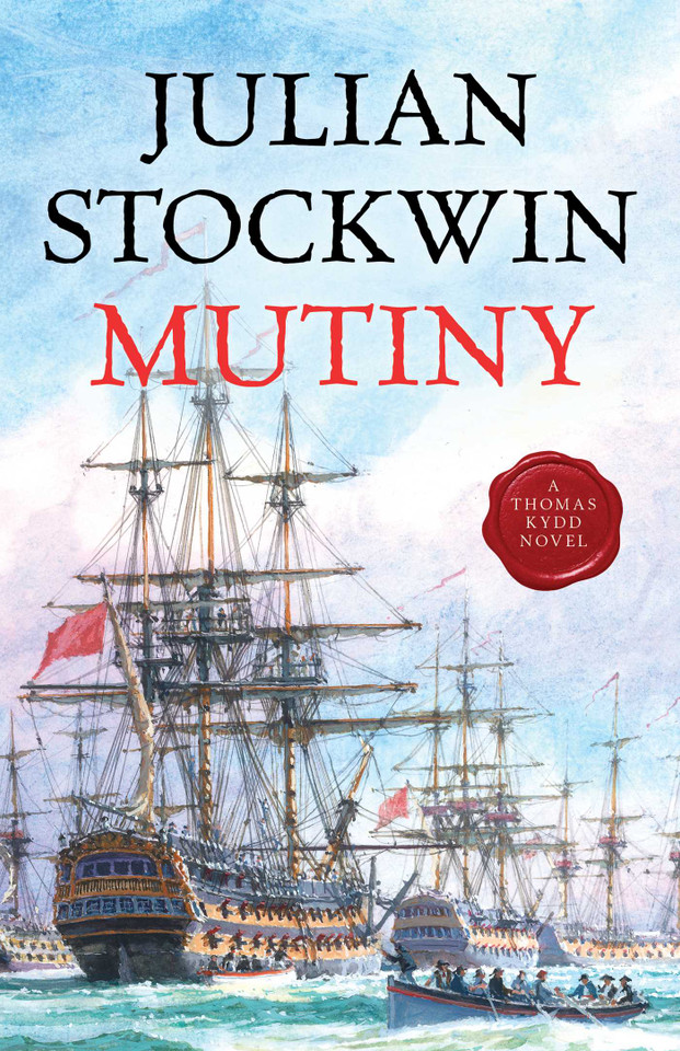 Mutiny book cover by Julian Stockwin