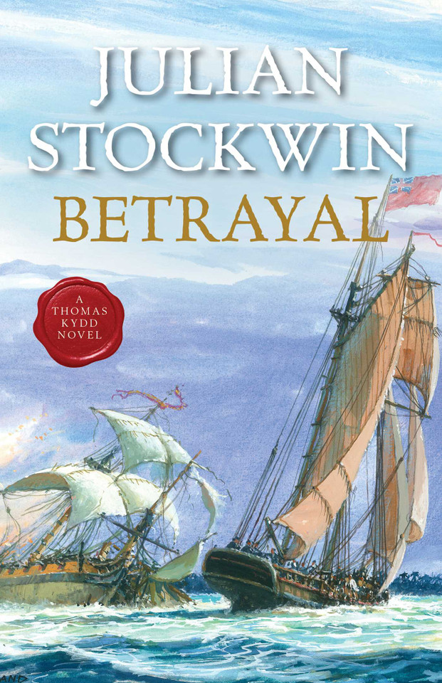 Betrayal book cover by Julian Stockwin