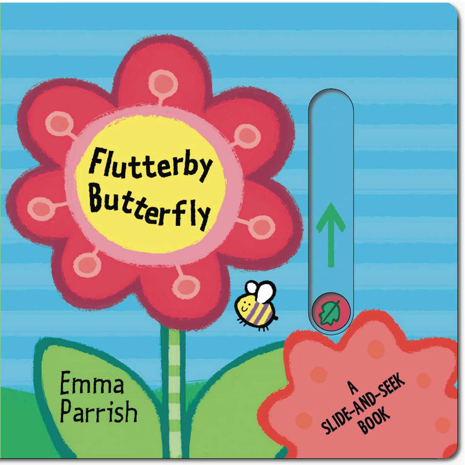 Flutterby Butterfly: A Slide-and-Seek Book (Slide-and-Seek) book cover by Emma Parrish