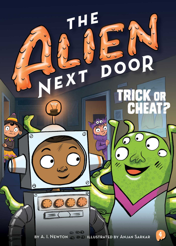The Alien Next Door 4: Trick or Cheat? (The Alien Next Door) book cover by A.I. Newton