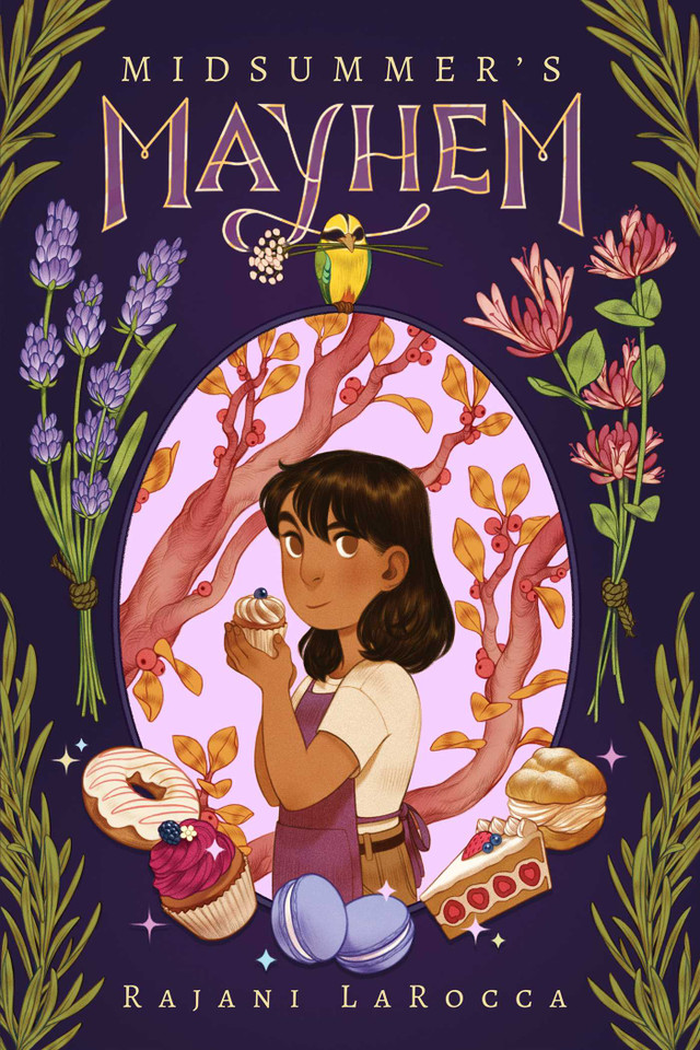 Midsummer's Mayhem book cover by Rajani LaRocca