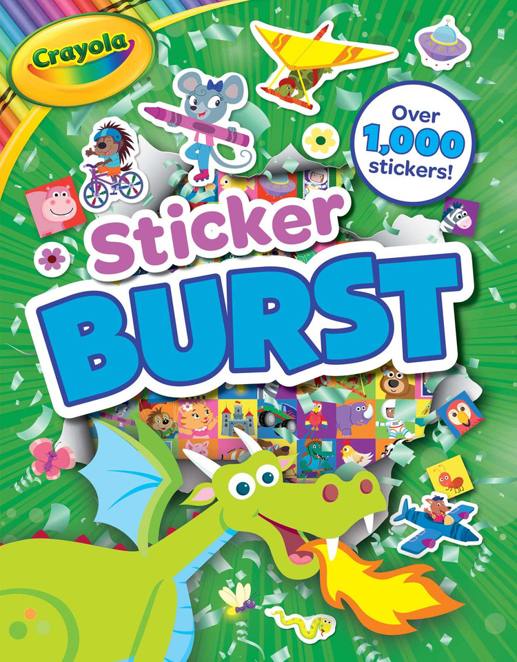 Crayola: Sticker Burst (A Crayola Sticker Activity Book for Kids) (Crayola/BuzzPop) book cover by BuzzPop