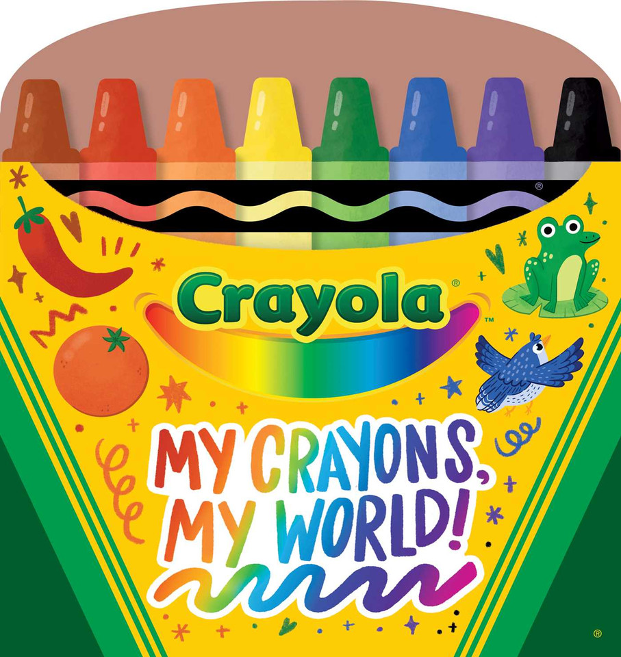 Crayola: My Crayons, My World! (A Crayola Crayon Shaped Novelty Board Book for Toddlers) (Crayola/BuzzPop) book cover by BuzzPop