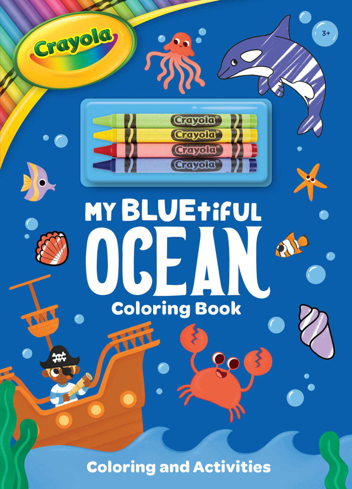 Crayola: My BLUEtiful Ocean Coloring Book: Includes 4 Crayola Crayons (A Crayola Ocean Coloring Activity Book with Crayons for Kids) (Crayola/BuzzPop) book cover by BuzzPop