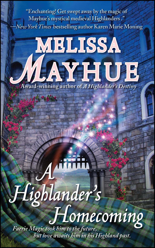A Highlander's Homecoming book cover by Melissa Mayhue