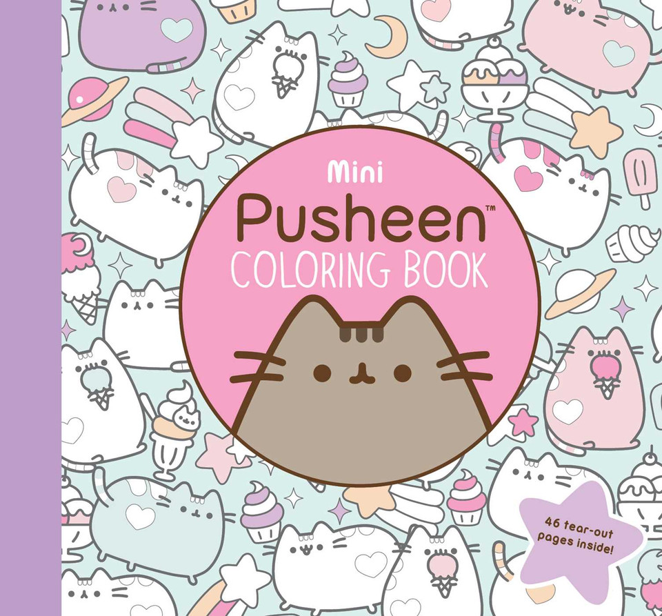 Mini Pusheen Coloring Book (A Pusheen Book) book cover by Claire Belton